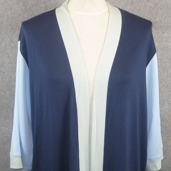 Cuddl Duds Airy Terry 34 Sleeve Open Cardigan Top Medium NEW - Picture 3 of 6